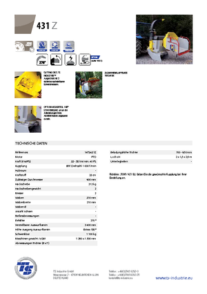 वुड चिपर TS-Industrie TS 431 Z