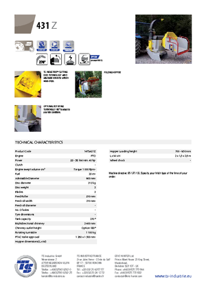 वुड चिपर TS-Industrie TS 431 Z