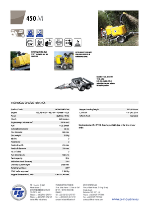 वुड चिपर TS-Industrie TS 450 M