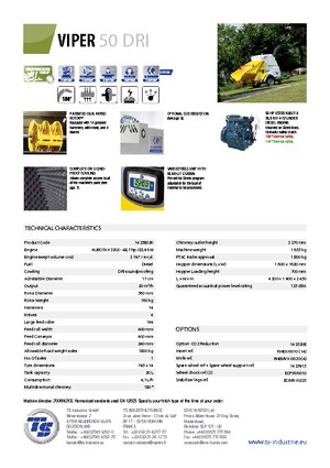 वुड चिपर TS-Industrie Viper 50 DRI