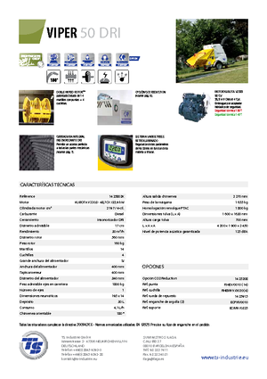 वुड चिपर TS-Industrie Viper 50 DRI