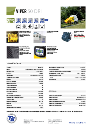 वुड चिपर TS-Industrie Viper 50 DRI