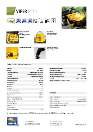 वुड चिपर TS-Industrie Viper PTO