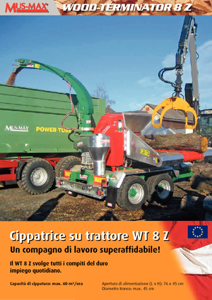 वुड चिपर MUS-MAX Wood-Terminator 8