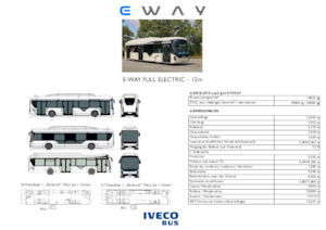 सिटी बस Iveco E-way 12 m