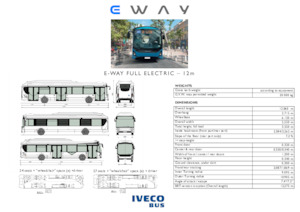 सिटी बस Iveco E-way 12 m