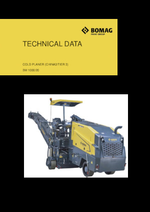 कोल्ड मिलिंग मशीन Bomag BM 1000/20