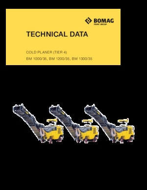 कोल्ड मिलिंग मशीन Bomag BM 1200/35