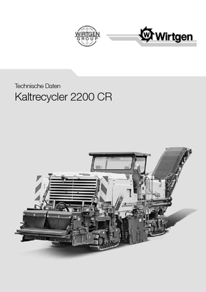 रोड रीसाइक्लिंग मशीन/-कोल्ड रीसाइकलर Wirtgen 2200 CR