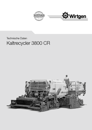 रोड रीसाइक्लिंग मशीन/-कोल्ड रीसाइकलर Wirtgen 3800 CR