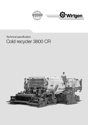 रोड रीसाइक्लिंग मशीन/-कोल्ड रीसाइकलर Wirtgen 3800 CR