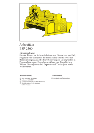 रोड रीसाइक्लिंग मशीन/-कोल्ड रीसाइकलर Bomag BSF 2500