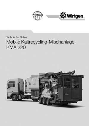 रोड रीसाइक्लिंग मशीन/-कोल्ड रीसाइकलर Wirtgen KMA 220