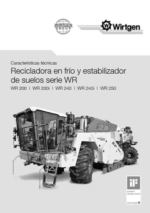 रोड रीसाइक्लिंग मशीन/-कोल्ड रीसाइकलर Wirtgen WR 200