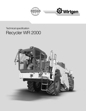 रोड रीसाइक्लिंग मशीन/-कोल्ड रीसाइकलर Wirtgen WR 2000