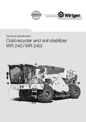 रोड रीसाइक्लिंग मशीन/-कोल्ड रीसाइकलर Wirtgen WR 240