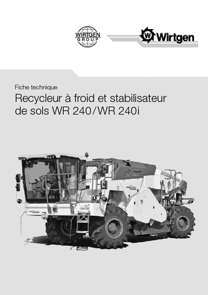 रोड रीसाइक्लिंग मशीन/-कोल्ड रीसाइकलर Wirtgen WR 240