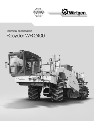 रोड रीसाइक्लिंग मशीन/-कोल्ड रीसाइकलर Wirtgen WR 2400