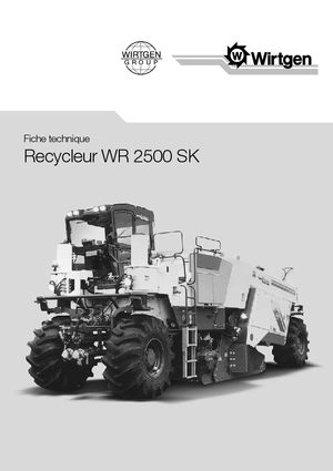रोड रीसाइक्लिंग मशीन/-कोल्ड रीसाइकलर Wirtgen WR 2500 SK