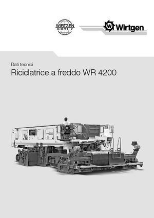 रोड रीसाइक्लिंग मशीन/-कोल्ड रीसाइकलर Wirtgen WR 4200