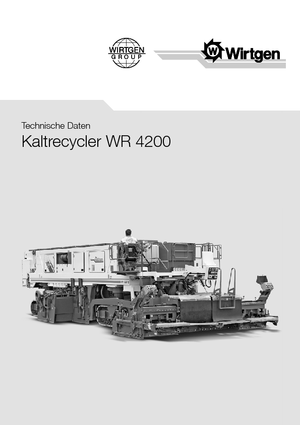 रोड रीसाइक्लिंग मशीन/-कोल्ड रीसाइकलर Wirtgen WR 4200
