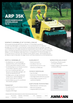कॉम्बिनेशन रोलर Ammann ARP 35 K