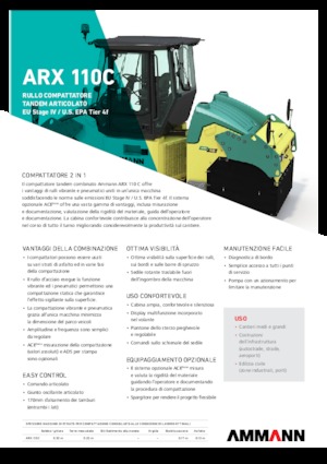 कॉम्बिनेशन रोलर Ammann ARX 110 C T4f