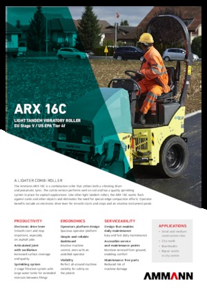 कॉम्बिनेशन रोलर Ammann ARX 16 C T4f