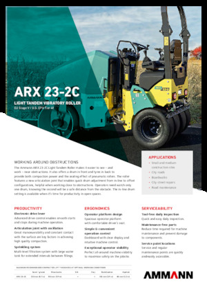 कॉम्बिनेशन रोलर Ammann ARX 23-2C