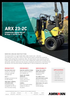 कॉम्बिनेशन रोलर Ammann ARX 23-2C