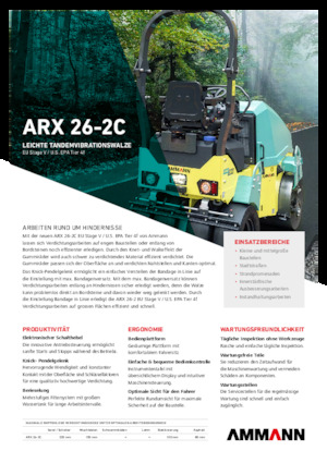 कॉम्बिनेशन रोलर Ammann ARX 26-2C