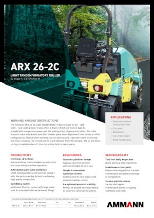 कॉम्बिनेशन रोलर Ammann ARX 26-2C