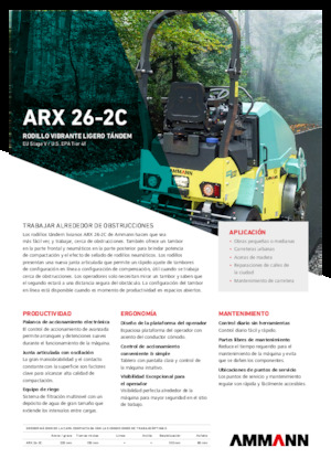 कॉम्बिनेशन रोलर Ammann ARX 26-2C