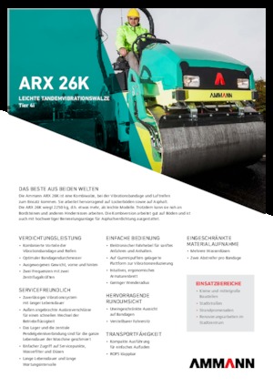 कॉम्बिनेशन रोलर Ammann ARX 26 K