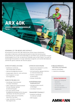 कॉम्बिनेशन रोलर Ammann ARX 40 K