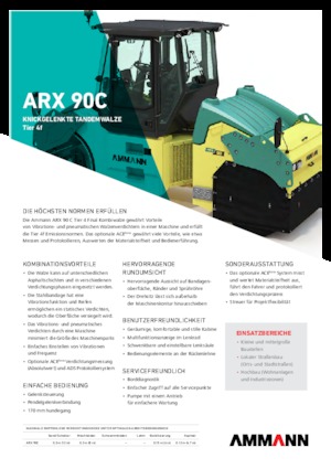 कॉम्बिनेशन रोलर Ammann ARX 90 C T4 f