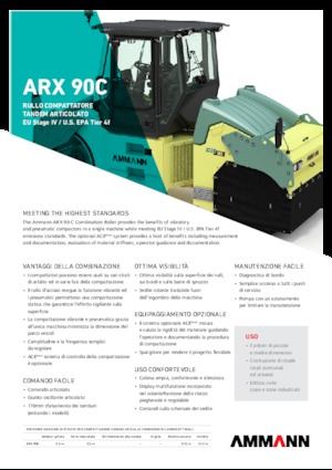कॉम्बिनेशन रोलर Ammann ARX 90 C T4 f