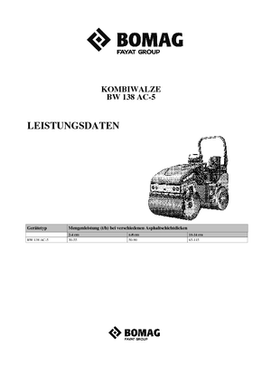 कॉम्बिनेशन रोलर Bomag BW 138 AC-5