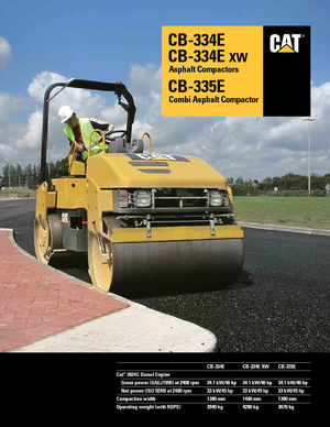 टैंडम वाइब्रेशन रोलर Caterpillar CB 335 E