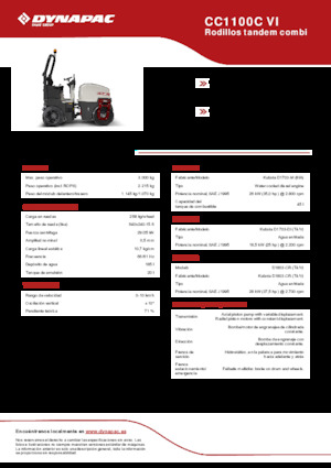 कॉम्बिनेशन रोलर Dynapac CC1100C VI
