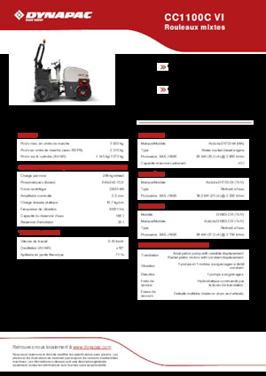 कॉम्बिनेशन रोलर Dynapac CC1100C VI