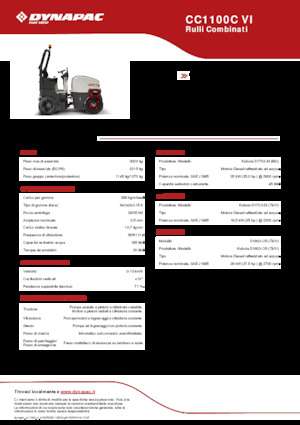 कॉम्बिनेशन रोलर Dynapac CC1100C VI