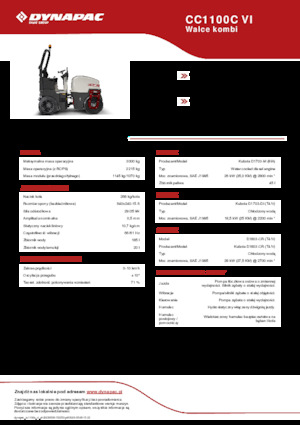 कॉम्बिनेशन रोलर Dynapac CC1100C VI