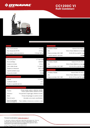 कॉम्बिनेशन रोलर Dynapac CC1200C VI