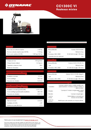 कॉम्बिनेशन रोलर Dynapac CC1300C VI
