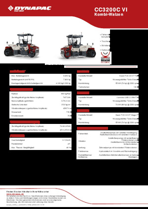 कॉम्बिनेशन रोलर Dynapac CC3200C VI