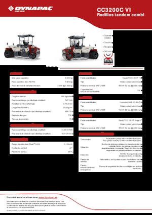 कॉम्बिनेशन रोलर Dynapac CC3200C VI