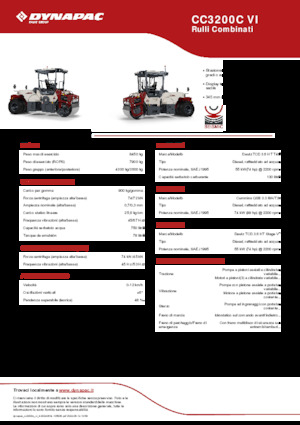कॉम्बिनेशन रोलर Dynapac CC3200C VI