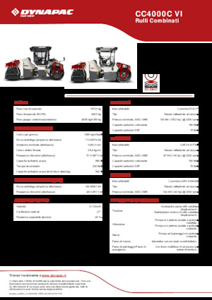 कॉम्बिनेशन रोलर Dynapac CC4000C VI