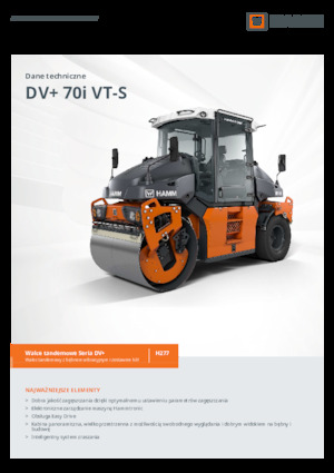 कॉम्बिनेशन रोलर Hamm DV+ 70i VT-S